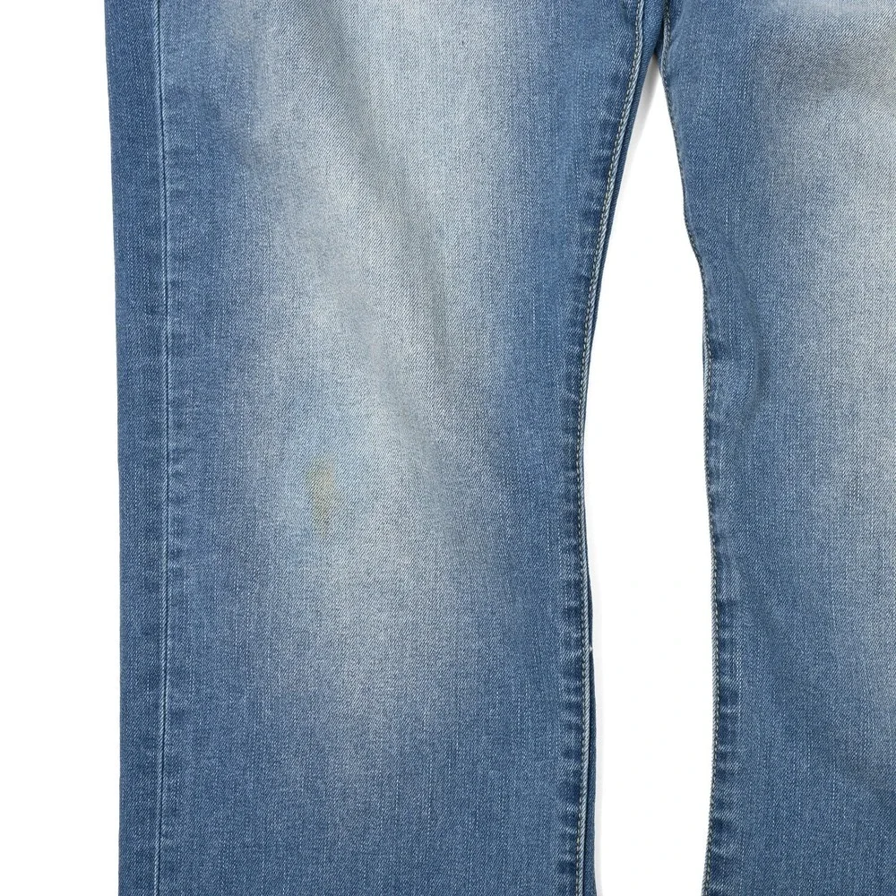 True Religion‎ Ricky Jeans Mens 38 (40x33) Blue Relaxed Straight Western Flaps